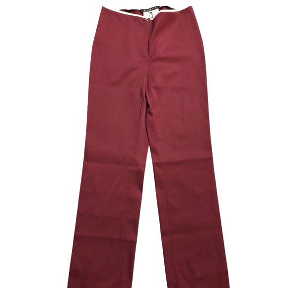 Richmond Burgundy Wide Leg Pants Slacks Trousers Sz 42 NWT - Picture 2 of 11